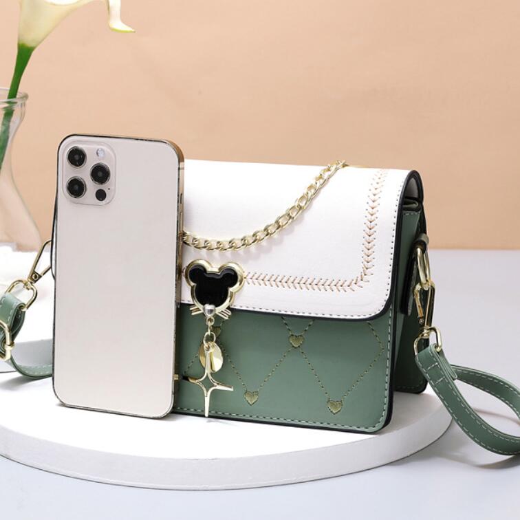 Heart Pendant Crossbody Bag