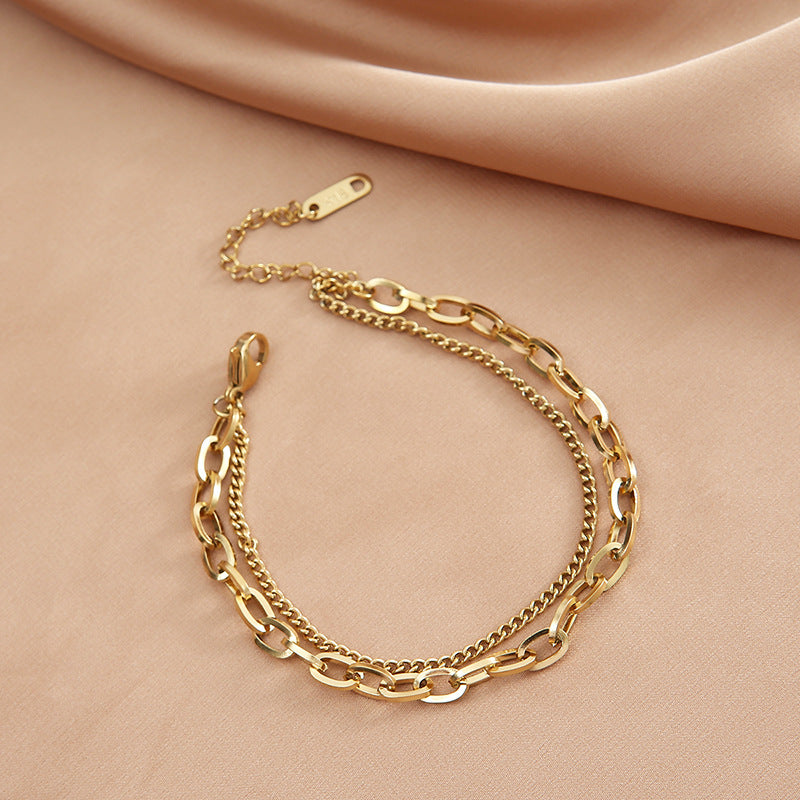 Classic Chain Bracelet in Gold or Silver