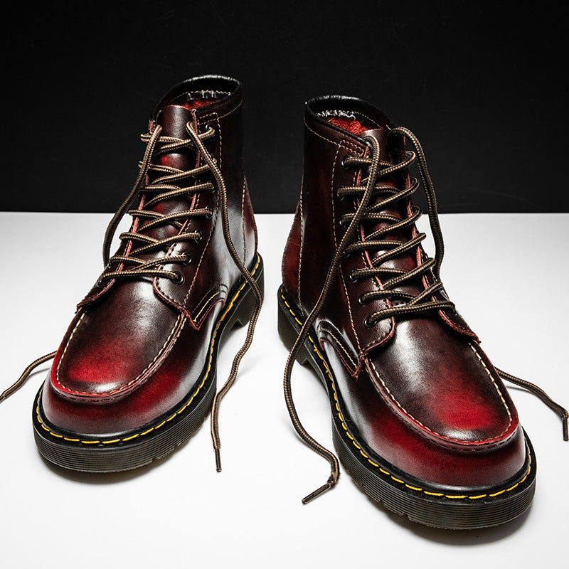 Men's Cowhide Combat Boots