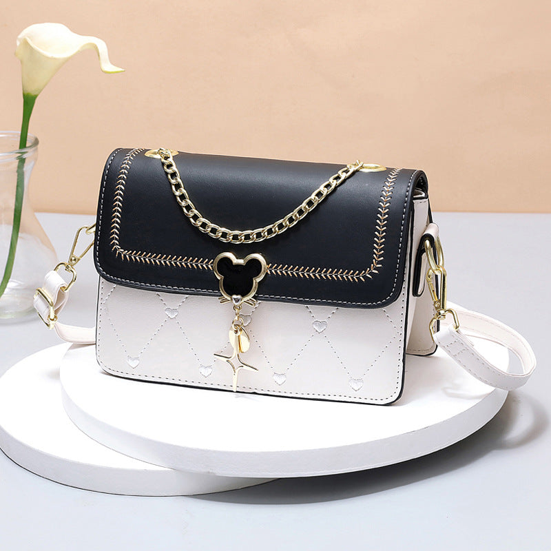 Heart Pendant Crossbody Bag