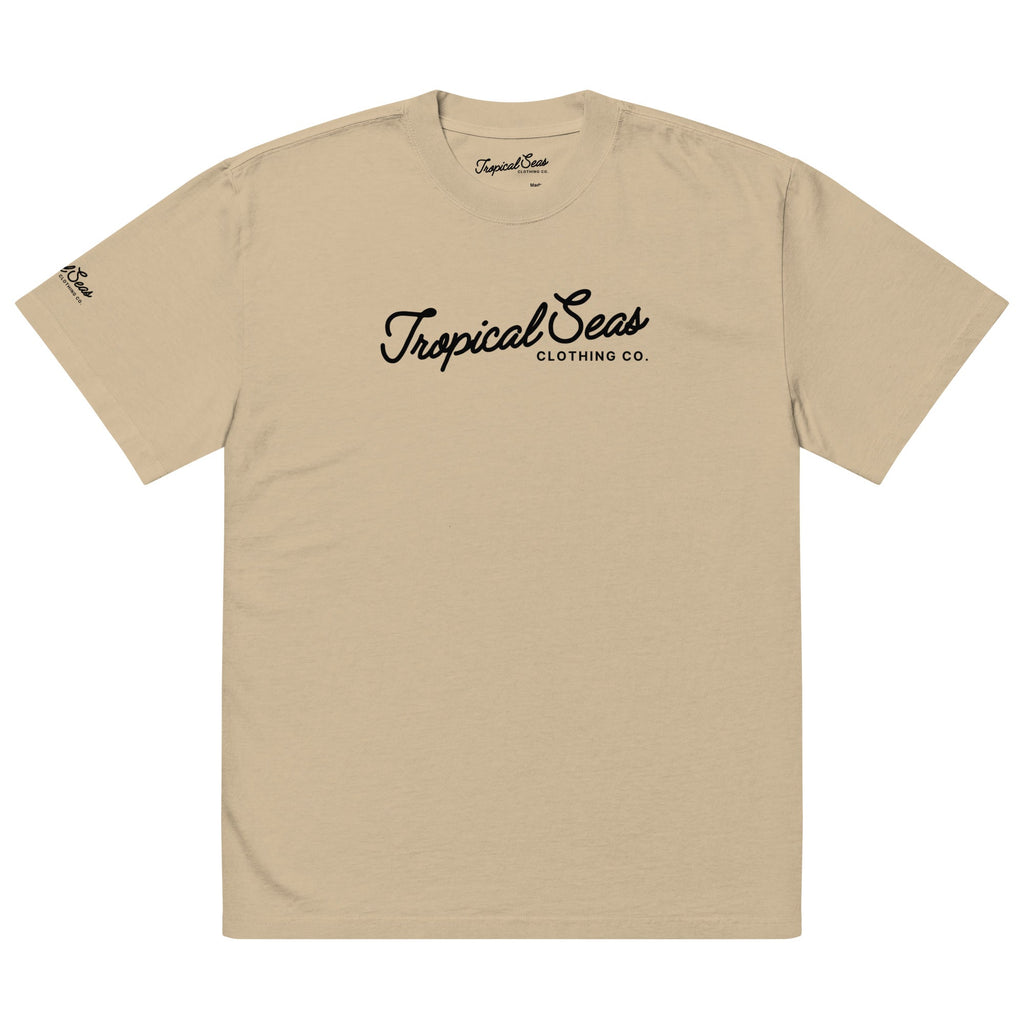 Oversized Tropical Graphic T-Shirt