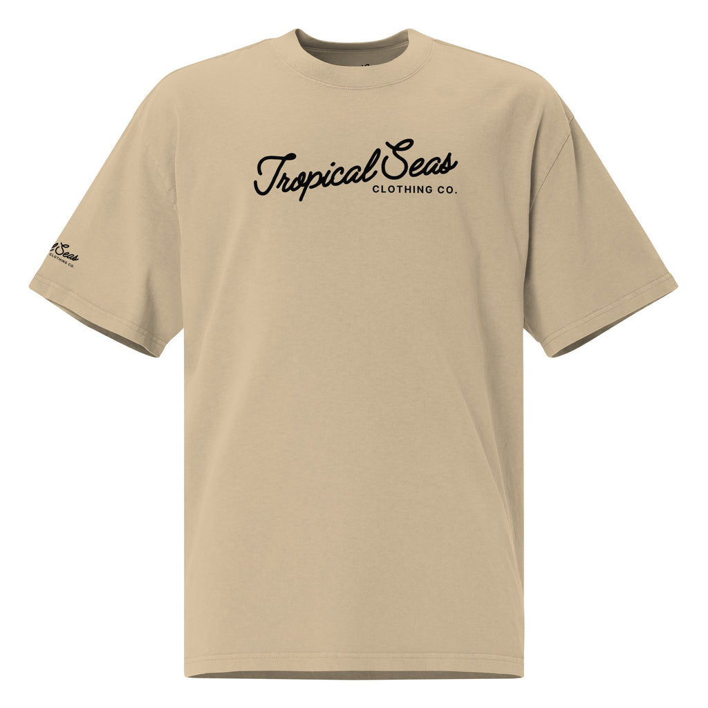 Oversized Tropical Graphic T-Shirt