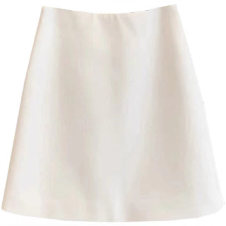 Pearl-Finish A-Line Skirt