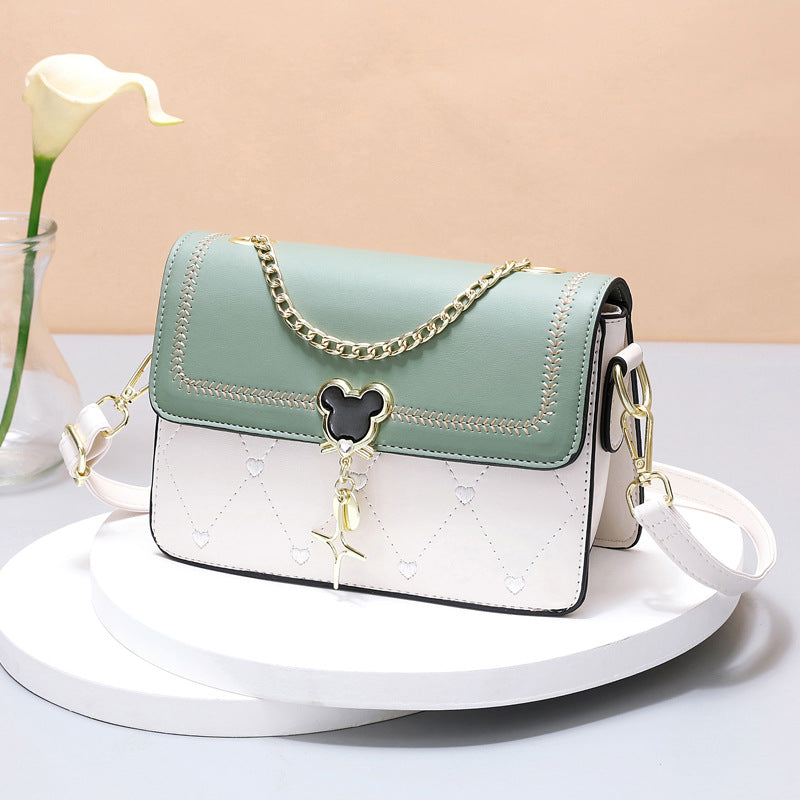 Heart Pendant Crossbody Bag