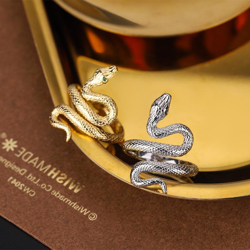 Snake Eye Geometric Ring