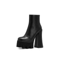 Platform Heeled Boots