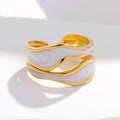 Titanium Steel Statement Ring