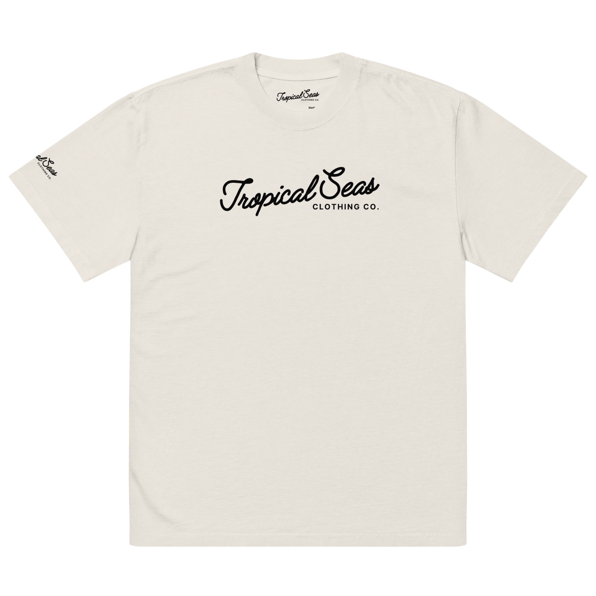 Oversized Tropical Graphic T-Shirt