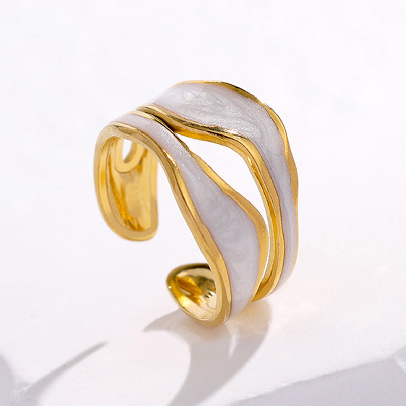Titanium Steel Statement Ring