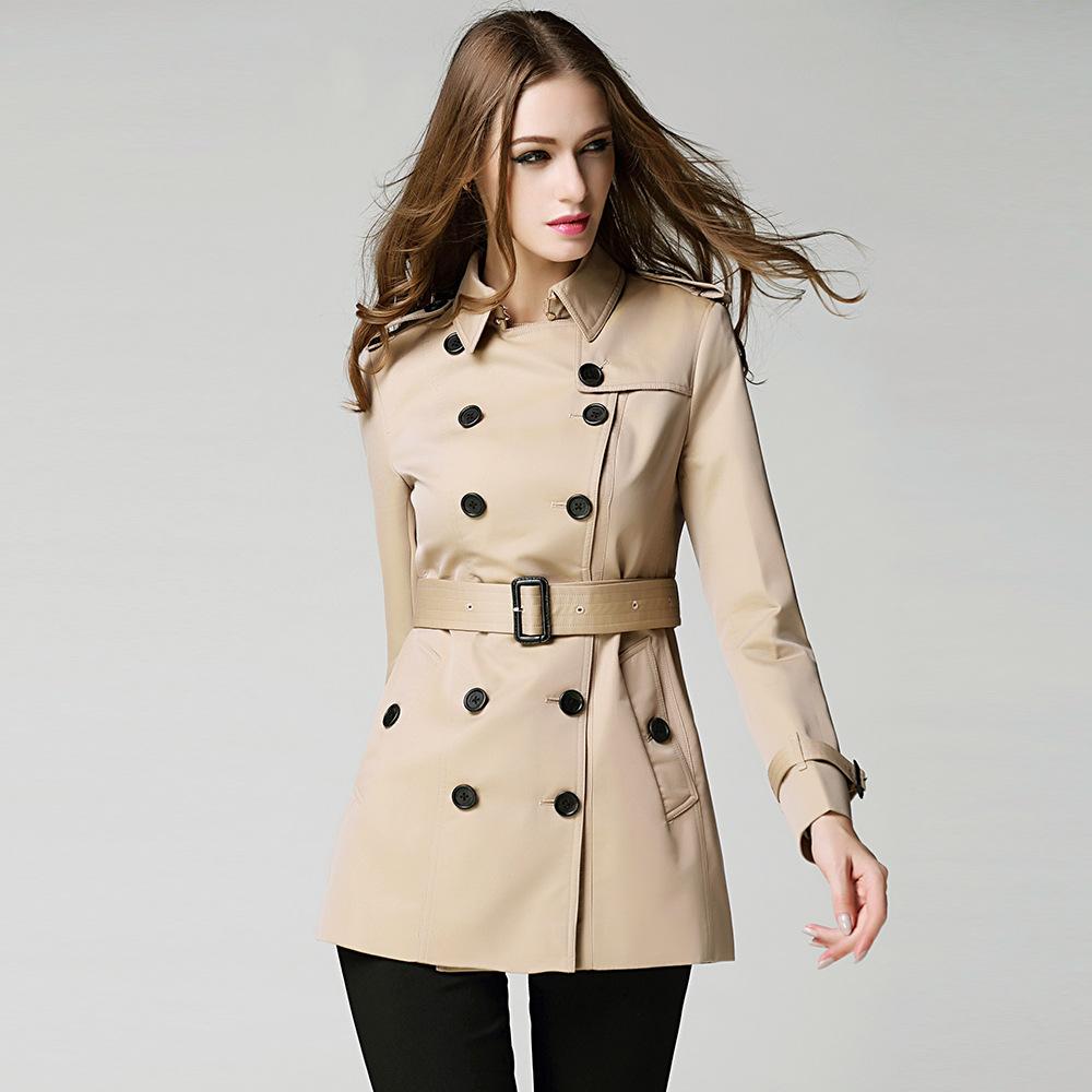 Classic Double-Breasted Trench Coat