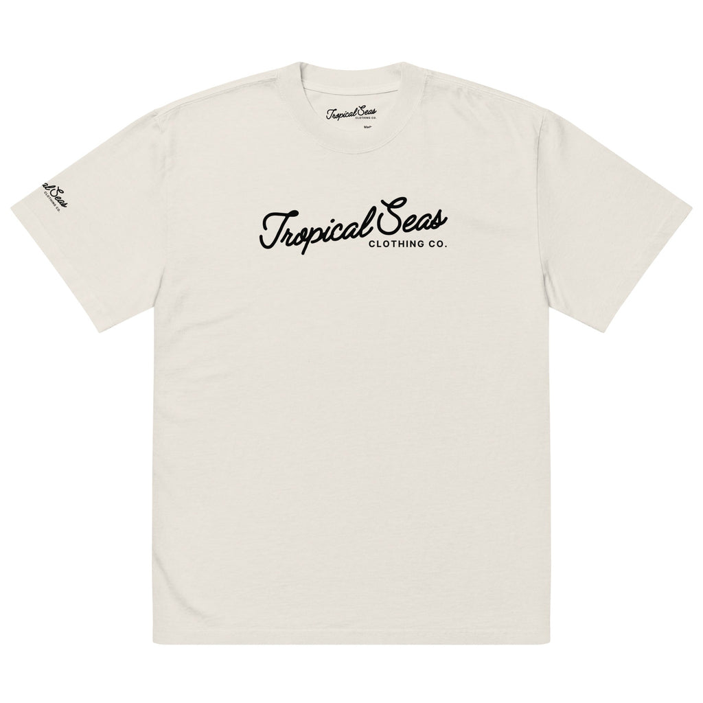 Oversized Tropical Graphic T-Shirt