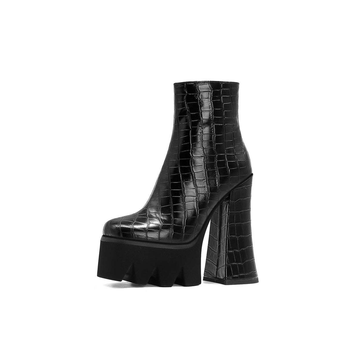 Platform Heeled Boots