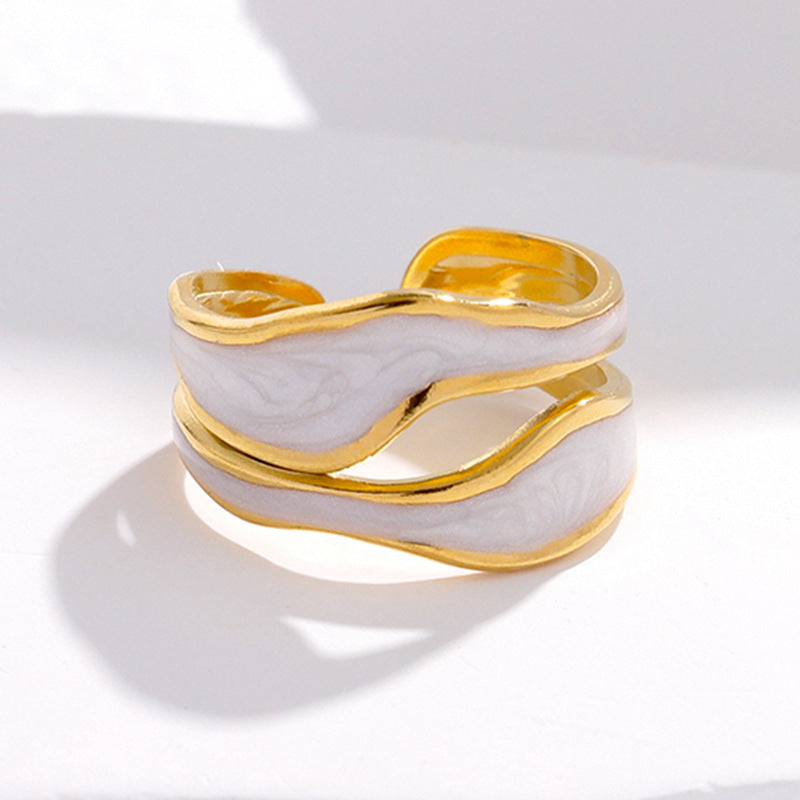 Titanium Steel Statement Ring